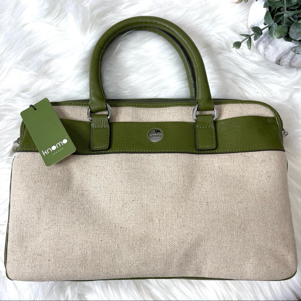 🌟SOLD KNOMO Tote SLEEK Crossbody Handbag Professional looking READY FOR BUSneat - Picture 15 of 16